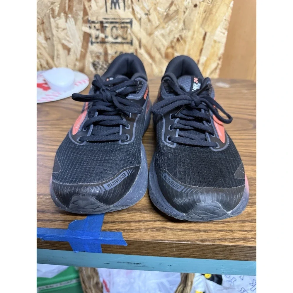 Brooks Adrenaline GTS 24 Weatherized Womens 9 Black Running Shoes DNA Loft